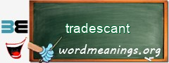 WordMeaning blackboard for tradescant